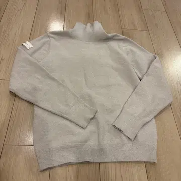 BRIEFING 하이넥 스웨터 M 라이트 그레이