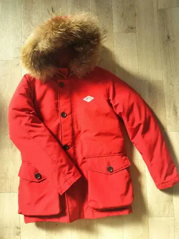 단톤 퍼 레드 다운 자켓 34 S