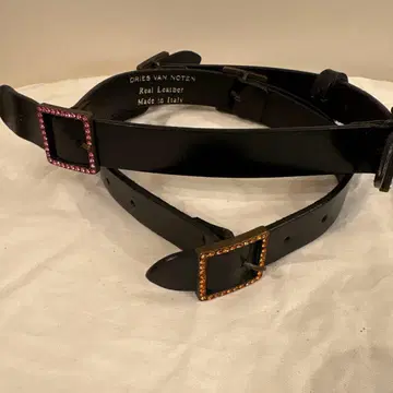 DRIES VAN NOTEN 드리스 반 노튼 리얼 가죽 벨트 70