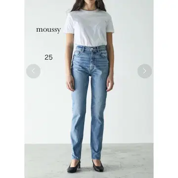 moussy 스트레이트 슬림 데님 팬츠 25