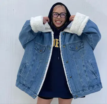 MERMO 보아 데님 자켓