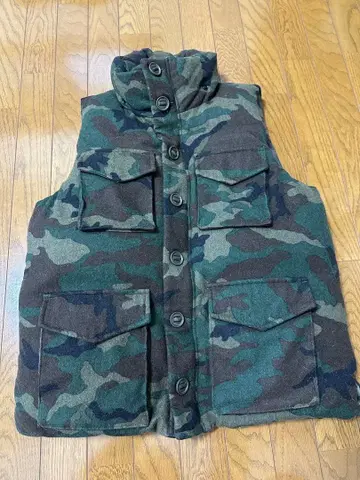 레밀리프 카모플라쥬 다운 베스트