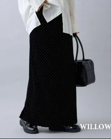 CIAOPANIC TYPY [ WILLOW ] 벨로아 스터드 스커트