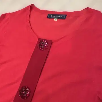 M's Gracy 비쥬 버튼 가디건 38 엠즈 그레이시