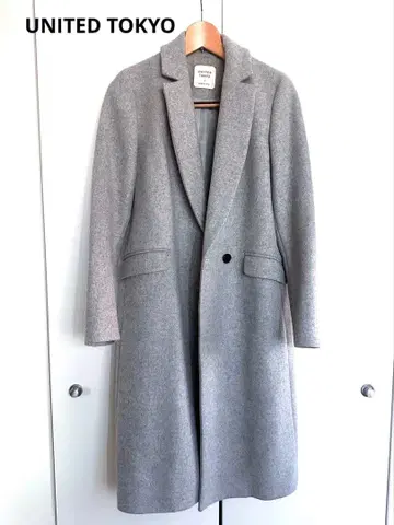 UNITED TOKYO 그레이 롱 코트 사이즈 2