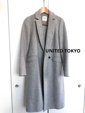 UNITED TOKYO 그레이 롱 코트 사이즈 2