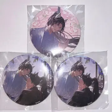 이하와 그의 하얀 고양이 사존 온라인 복권 캔뱃지 3종 세트