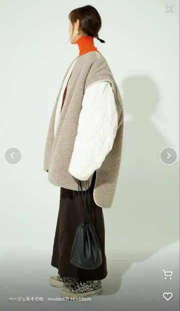 새상품급 CORNERS by KR 4way 보아 퀼팅 자켓 M