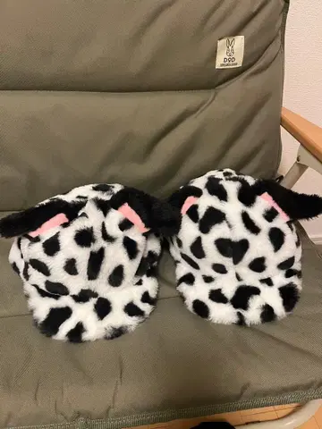 디즈니 달마시안 패턴 팬 캡 2개