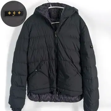 [ 하자품 ] TATRAS 타트라스 다운 자켓 블랙 다운 코트 로고