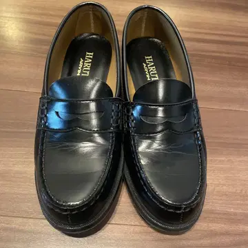 HARUTA 블랙 로퍼 24.5cm