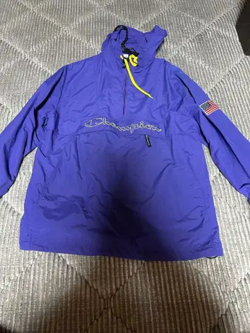 Champion 보라색 나일론 자켓