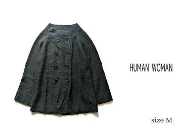 HUMAN WOMAN 휴먼 우먼 모헤어 혼방 더블 버튼 가디건