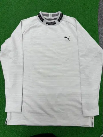 PUMA 스트라이프 긴팔 셔츠 화이트