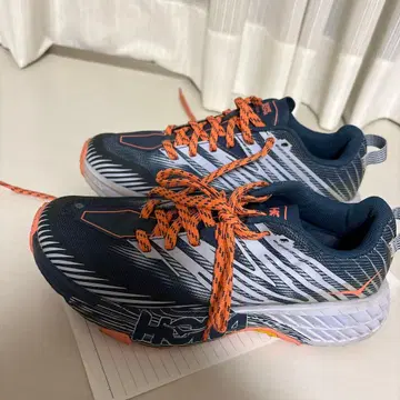 호카 오네오네 트레일 러닝화 네이비/오렌지 22