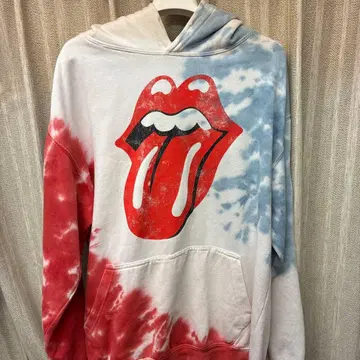 [ 구제 의류 ] 롤링 스톤즈 타이다이 후드티 M
