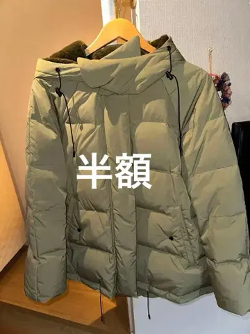 거의 새상품 PLAISIR 다운 자켓 M 38 올리브 카키