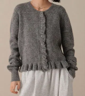 LOWRYSFARM 치비 프릴 가디건 LS