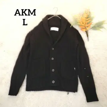 에이케이엠 남성용 숄카라 가디건 (L) 블랙 아크릴 자크리