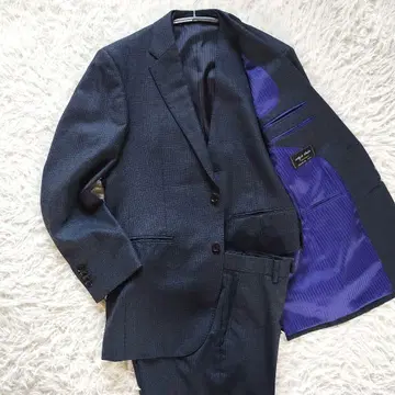 타카큐 쓰리피스 오더 사이드펜 본절사 글렌체크 M