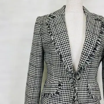 COMME CA ISM 테일러드 자켓 M 블랙 화이트