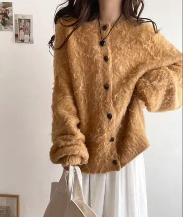 classicalelf java 콜라보 3way 크루넥 가디건