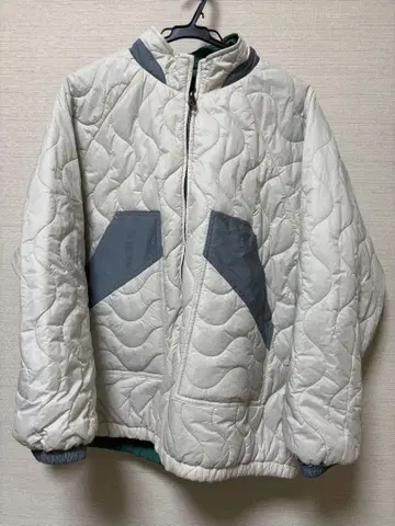 이번 시즌! 미사용! 리버서블 퀼팅 블루종