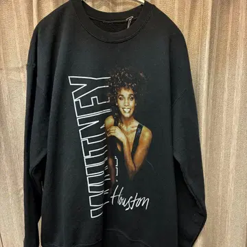 [ 구제 의류 ] 휘트니 휴스턴 맨투맨 블랙