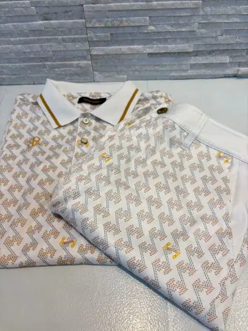 레저렉션 화이트 골드 피케 셔츠 M 셋업