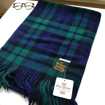 [ Glen Prince ] 블랙워치 대형 라무즈 울 머플러