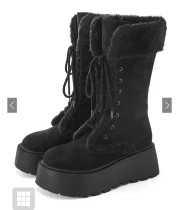 스웨이드 무스탕 레이스업 부츠 zr1330