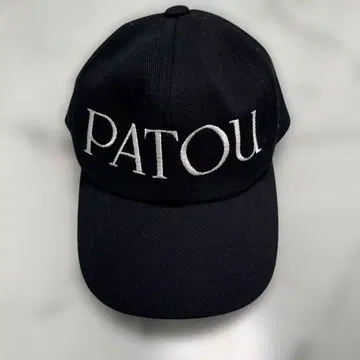 PATOU 캡 블랙 M 파투