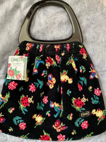 FEILER 페이러 하이디 꽃무늬 핸드백 플라스틱 핸들