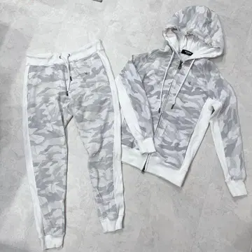 1PIU1UGUALE3 RELAX 남성용 카모플라주 맨투맨 셋업