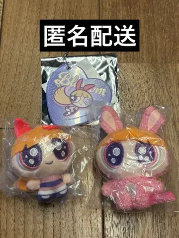 파워퍼프걸스 눈 반짝반짝 봉제 인형 블로섬 가챠가챠