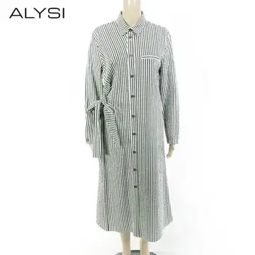 새상품 ALYSI 롱 셔츠 원피스 38 EOP1754 S 사이즈