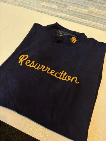 Resurrection 네이비 긴팔 스웨터 L 터틀넥