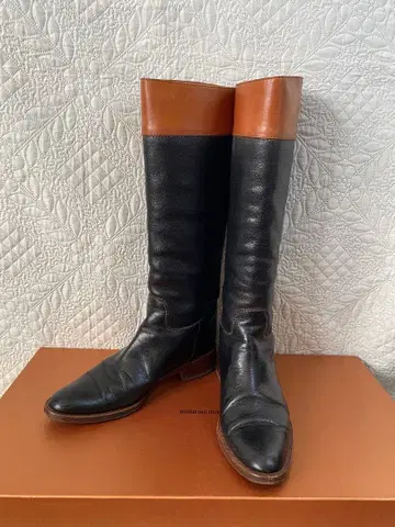 자키 부츠 이탈리아제 블랙 x 브라운 안토니오 바르바토