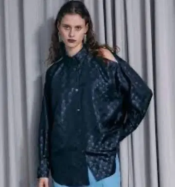 새상품급 prank project 로고 자카드 셔츠