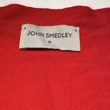JOHN SMEDLEY M 레드 V넥 가디건