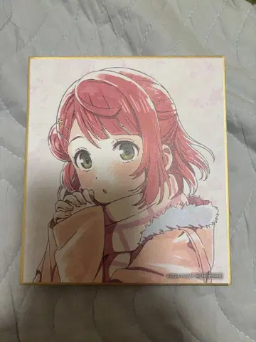 니지가사키 학원 스쿨 아이돌 동호회 입장 특전 미니 색지 우에하라 아유무