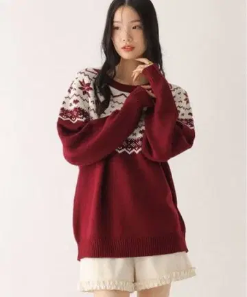 노르딕 튜닉 니트 603665