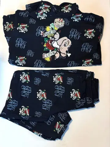 GALFYxEd Hardy 콜라보 맨투맨 L 사이즈