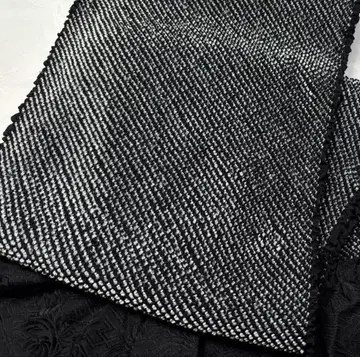 b-040 순수 실크 오비 장식 천 총 쉬보리 후리소데 성인식 블랙