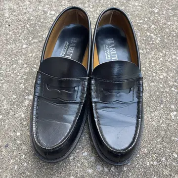 HARUTA 블랙 로퍼 26.5cm