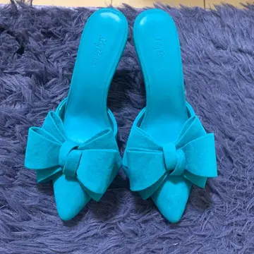 터콰이즈 리본 포함 뮬