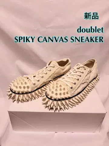 새상품 doublet SPIKY CANVAS SNEAKER IVORY