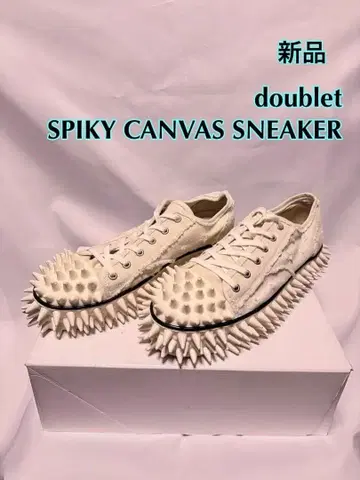 새상품 doublet SPIKY CANVAS SNEAKER IVORY