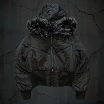 Y2K 퍼 자켓 N2B 그런지 헤이세이 그런지 갸루 쇼트 기장 오빠