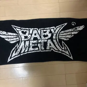 BABYMETAL 크러쉬 로고 페이스 타월 블랙